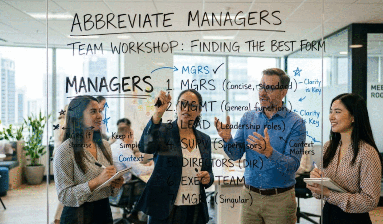 Abbreviate Managers A Complete Guide to Meaning, Usage, and Best Practices